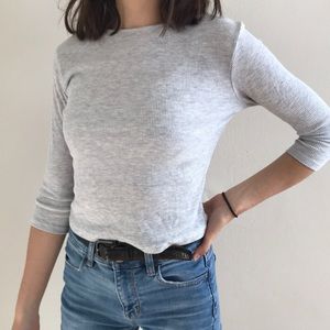 Brandy Melville Gray Shirt